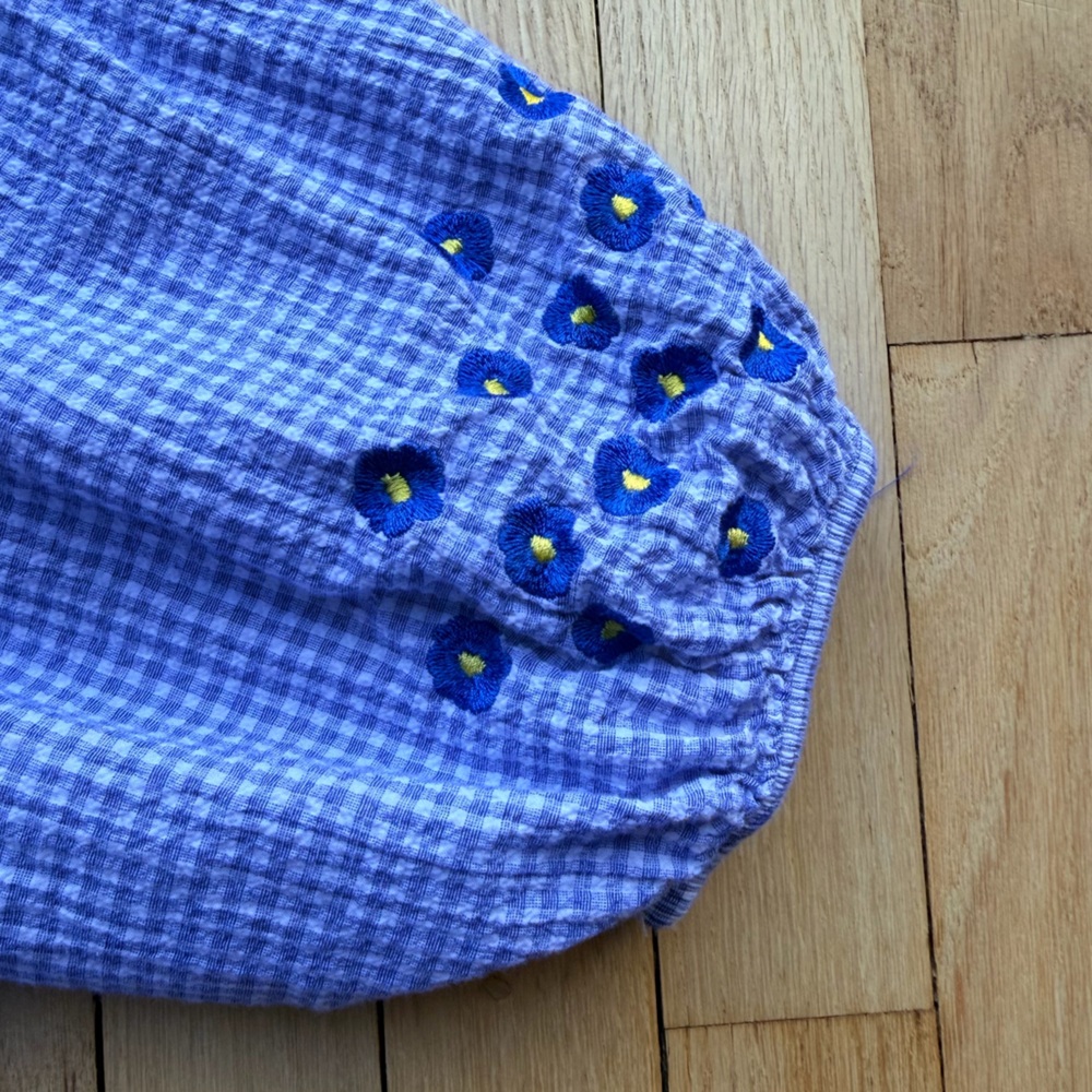 The Tiny Big Sister Checkered Gingham Blouse With… - image 3